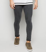 New Look Black Washed Super Skinny Jeans